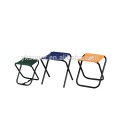 Outdoor lightweight steel foldable BBQ camping fishing stool